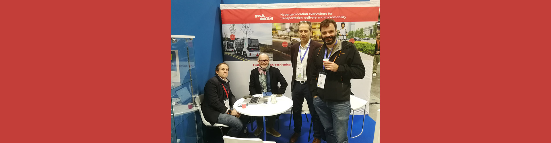 The Geoflex team on our stand at Autonomy Mobility World Expo 2023