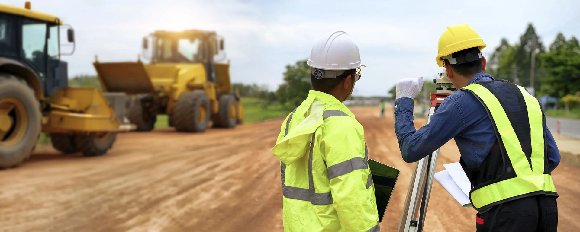 Ground leveling with surveyor equipment and GFX Access point