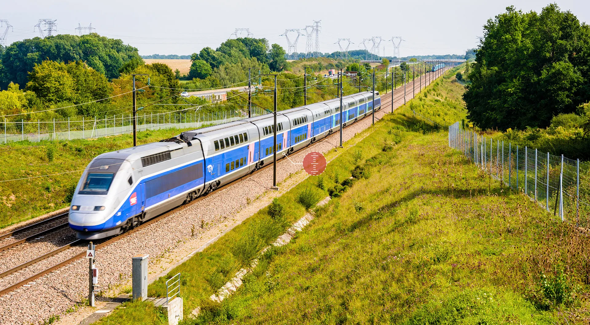 French high-speed train accurate localization with GFX THD Box